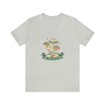 Mushroom Bloom Unisex Jersey Short Sleeve Tee - Say Bloom